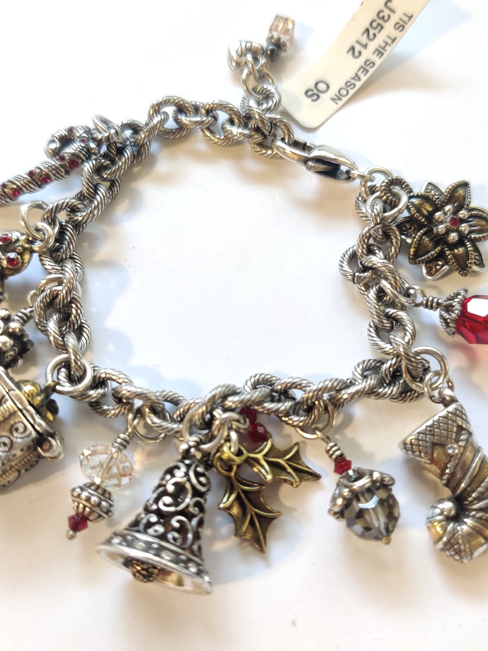 Brighton Holiday Charm Bracelet with Red Accents